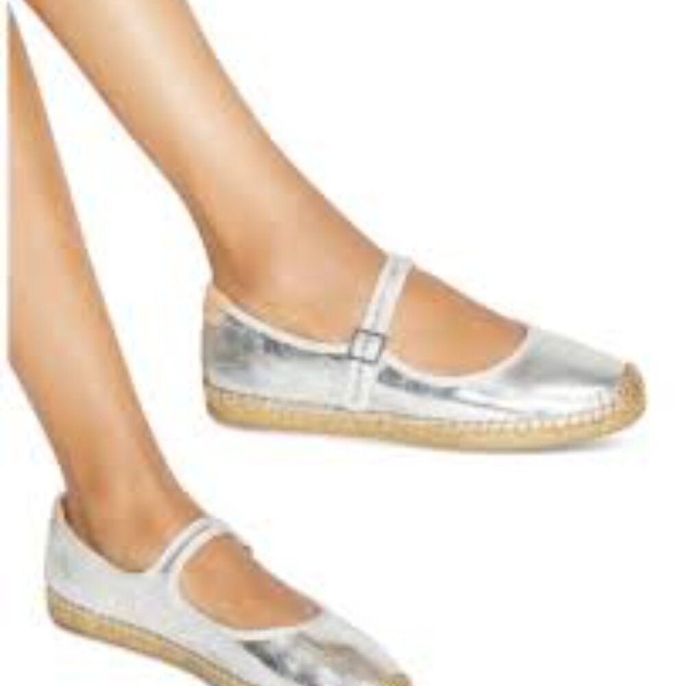 NIB Tory Burch   Mary Jane Espadrille Flats Dark Cocoa - Picture 2 of 4